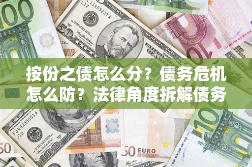 济南按份之债怎么分？债务危机怎么防？法律角度拆解债务分配与风险自保指南