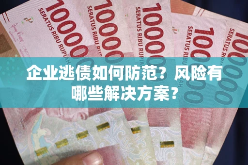 济南企业逃债如何防范？风险有哪些解决方案？