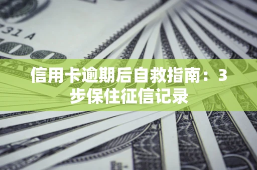 济南信用卡逾期后自救指南：3步保住征信记录